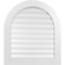 Ekena Millwork Round Top Surface Mount PVC Gable Vent: Functional, w/ 3-1/2"W x 1"P Standard Frame, 30"W x 34"H GVPRT30X3401SF - alternate 1